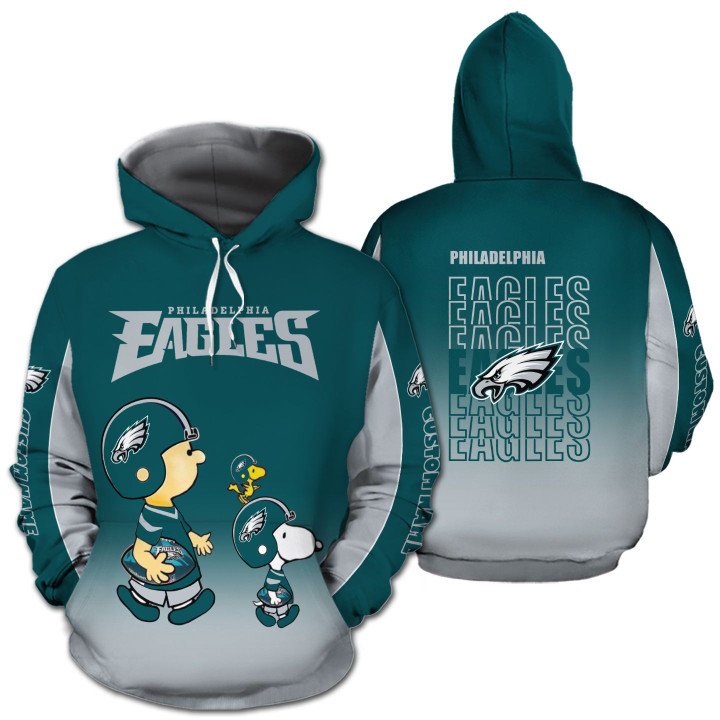 Philadelphia Eagles American Football Team The Snoopy Show 3D All Over Print Shirt