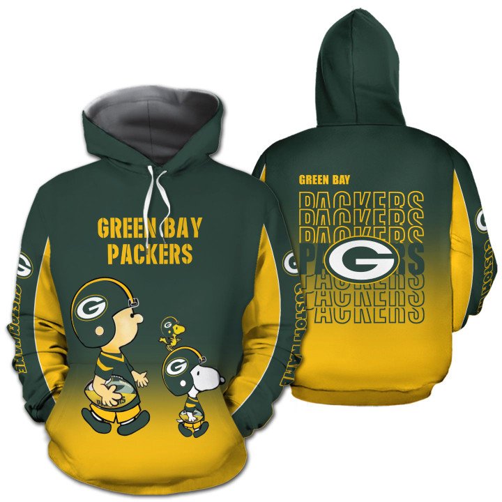 Green Bay Packers American Football Team The Snoopy Show 3D All Over Print Shirt