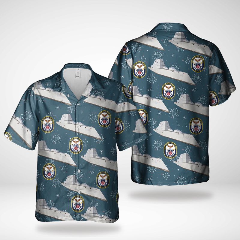 US Navy USS John F Kennedy CVN-79 Presidents Day Hawaiian Shirt