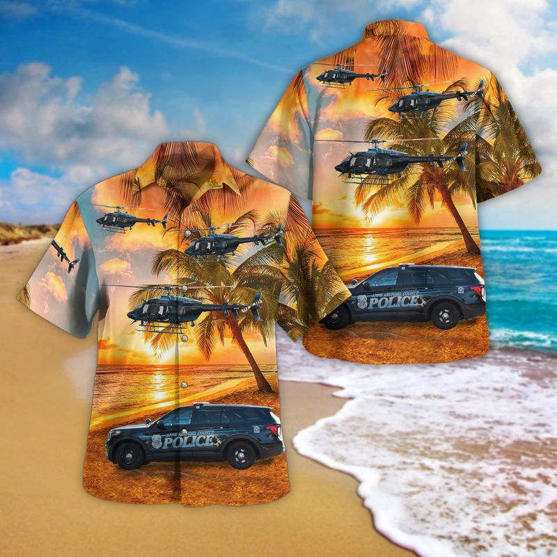 Anne Arundel County Sheriff Vehicles Hawaiian Shirt