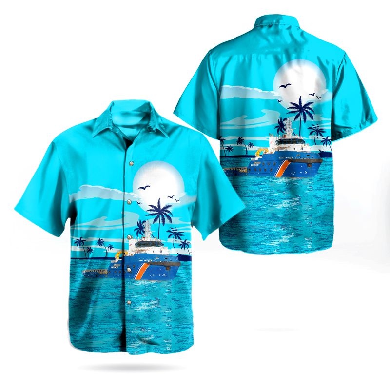 Netherlands Coastguard Kustwacht Nederland Ievoli Amaranth Hawaiian Shirt