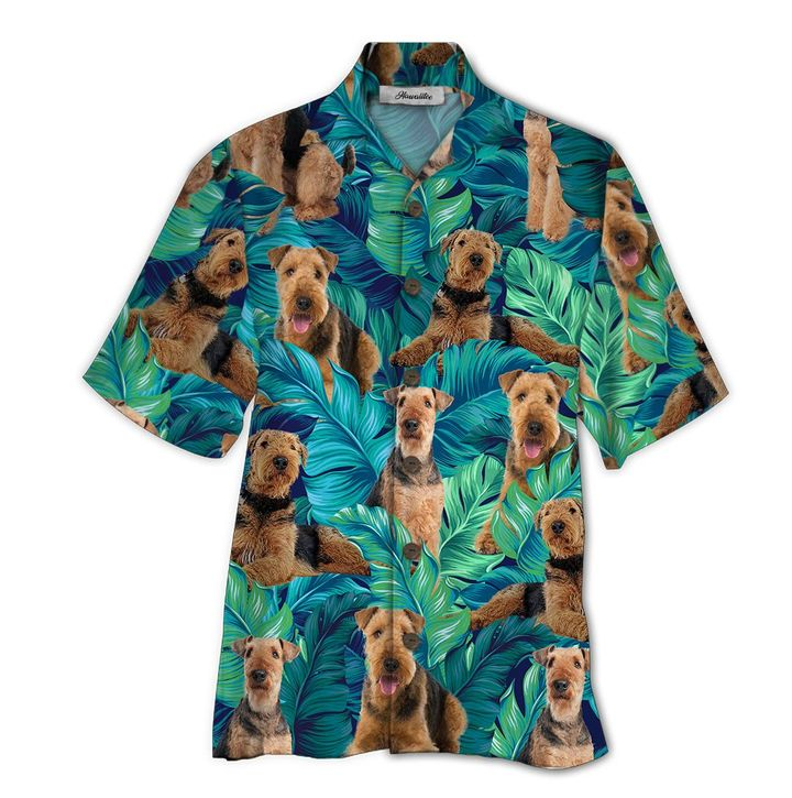 Airedale Terrier Christmas Hawaiian Shirt For Men Women