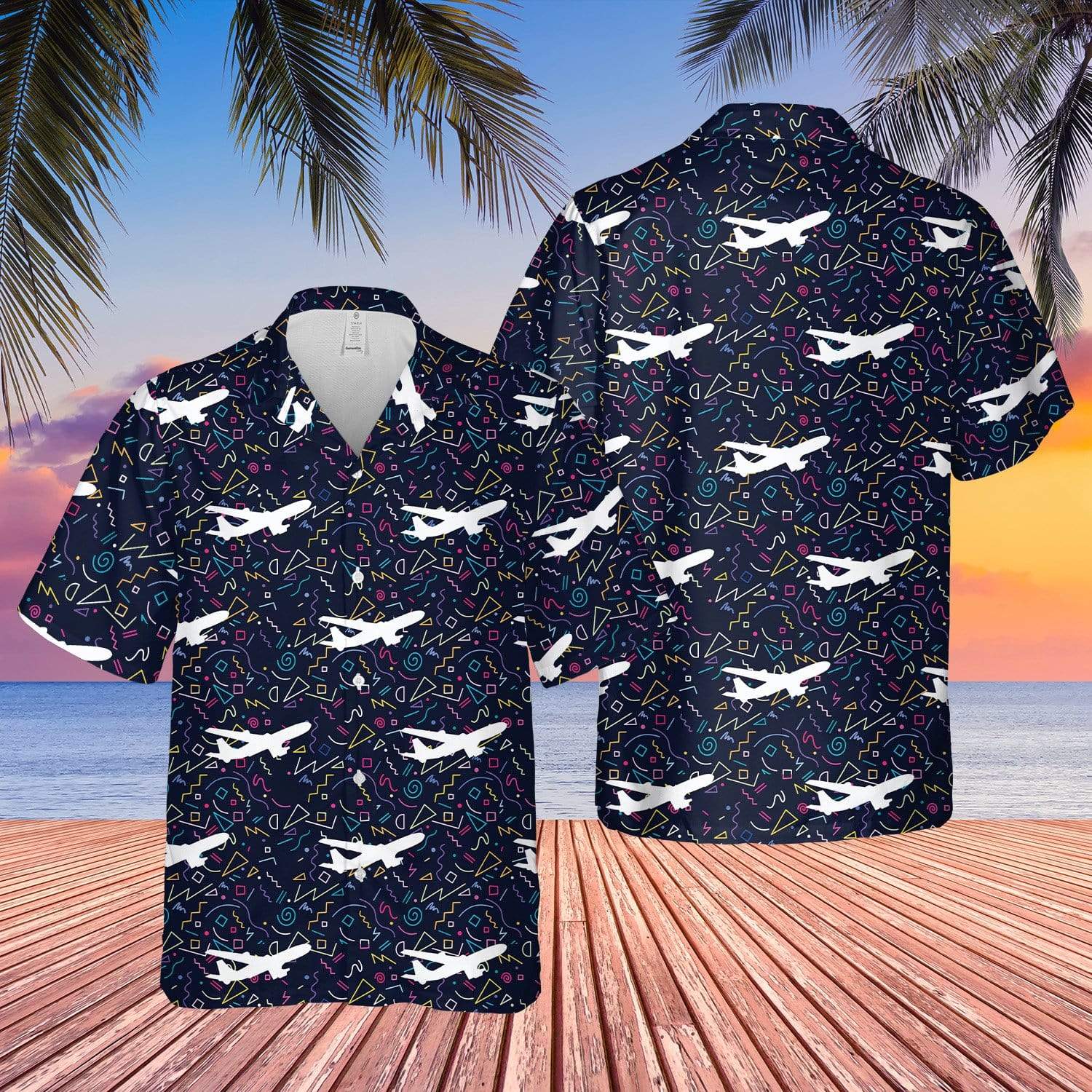 Amazing Airplane Hawaiian Aloha Shirt For Men Women