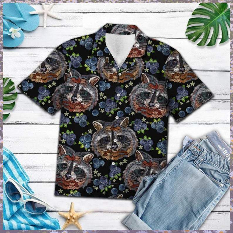 Raccoons Hawaiian Shirt For Men Women
