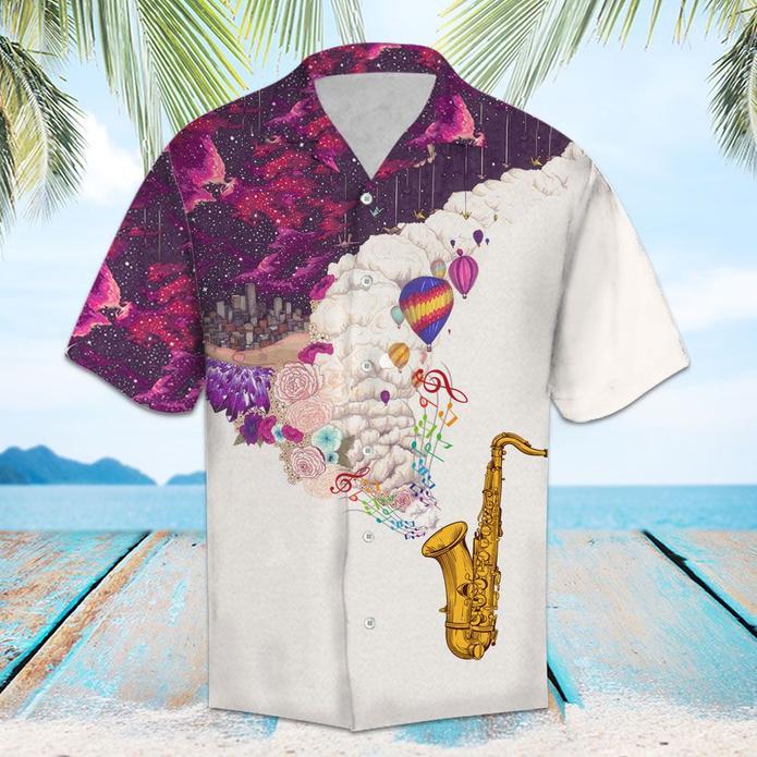 Saxophone Hawaiian Shirt For Men Women