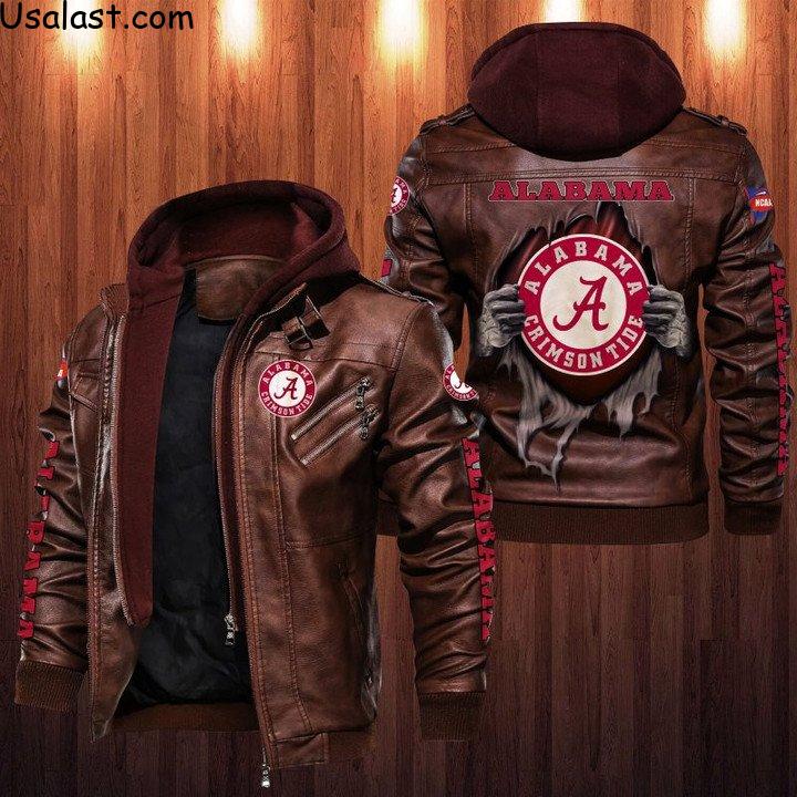 Up to 20% Off NCAA Alabama Crimson Tide Leather Jacket