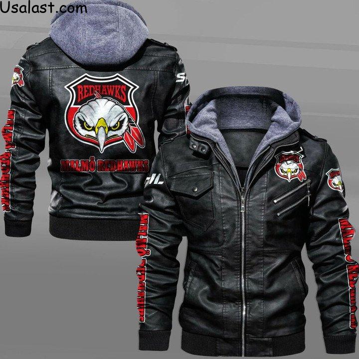 Good Quality Malmo Redhawks Leather Jacket