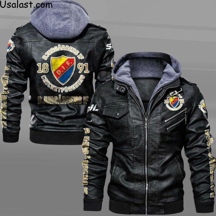 High Quality Djurgardens IF Leather Jacket
