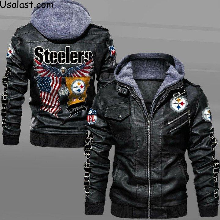 Big Sale San Francisco 49ers Bald Eagle American Flag Leather Jacket