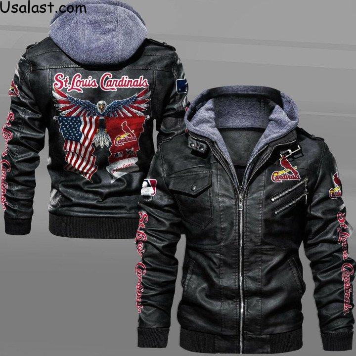 For Fans Texas Rangers Eagle American Flag Leather Jacket