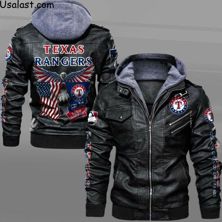 New Launch Toronto Blue Jays Eagle American Flag Leather Jacket