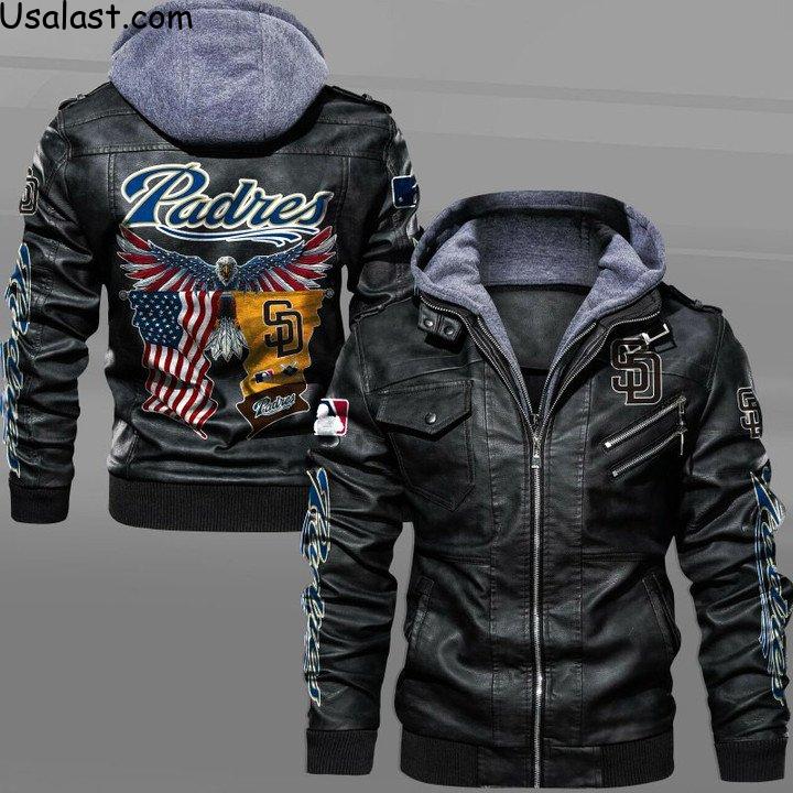 Top Rate San Francisco Giants Eagle American Flag Leather Jacket