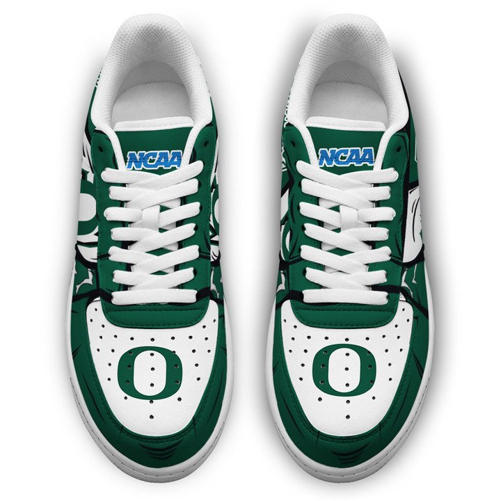 Oregon Ducks Custom Name Air Force 1 Shoes Sneaker