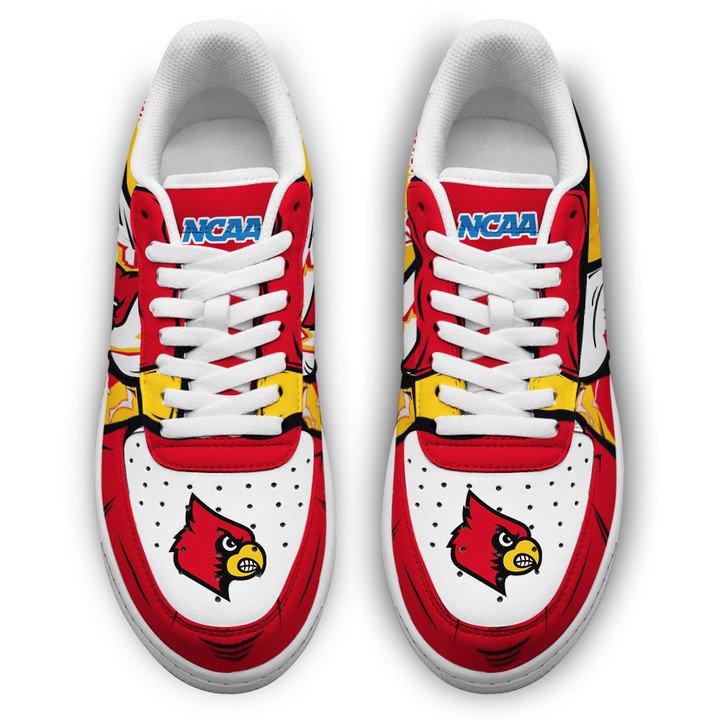 Louisville Cardinals Custom Name Air Force 1 Shoes Sneaker