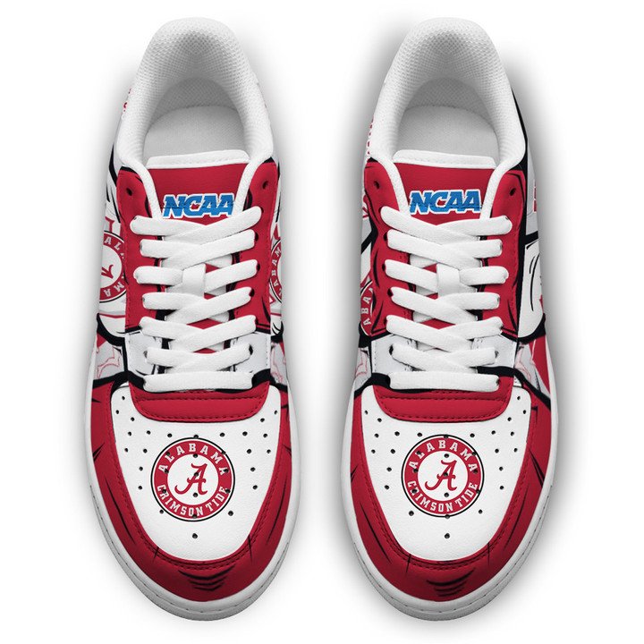 Alabama Crimson Tide Custom Name Air Force 1 Shoes Sneaker