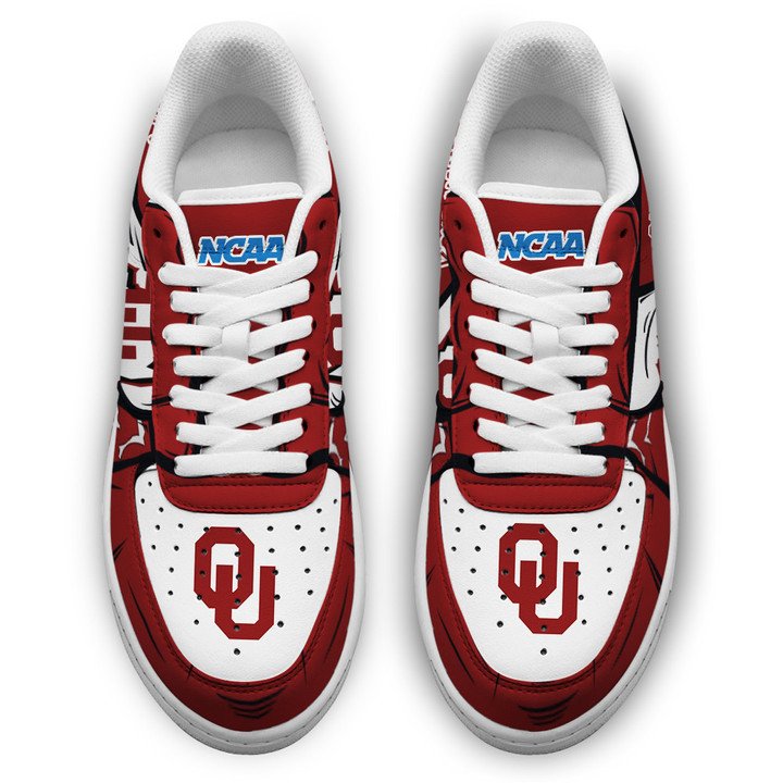 Oklahoma Sooners Custom Name Air Force 1 Shoes Sneaker