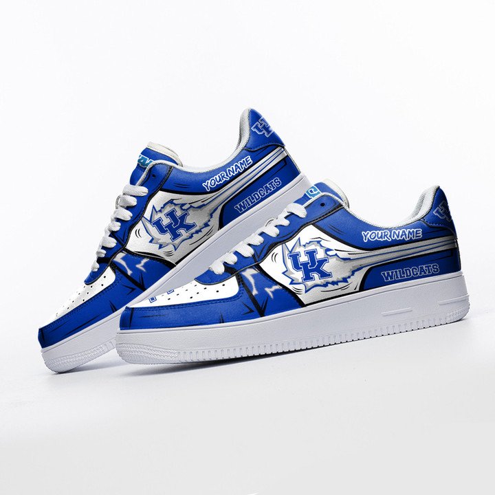 Kentucky Wildcats Custom Name Air Force 1 Shoes Sneaker