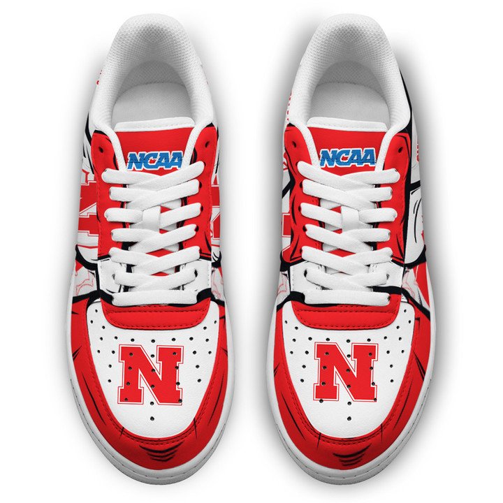 Nebraska Cornhuskers Custom Name Air Force 1 Shoes Sneaker