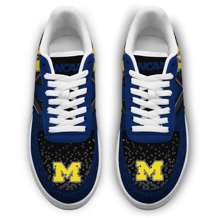 Michigan Wolverines NCAA Air Force 1 AF1 Sneaker Shoes