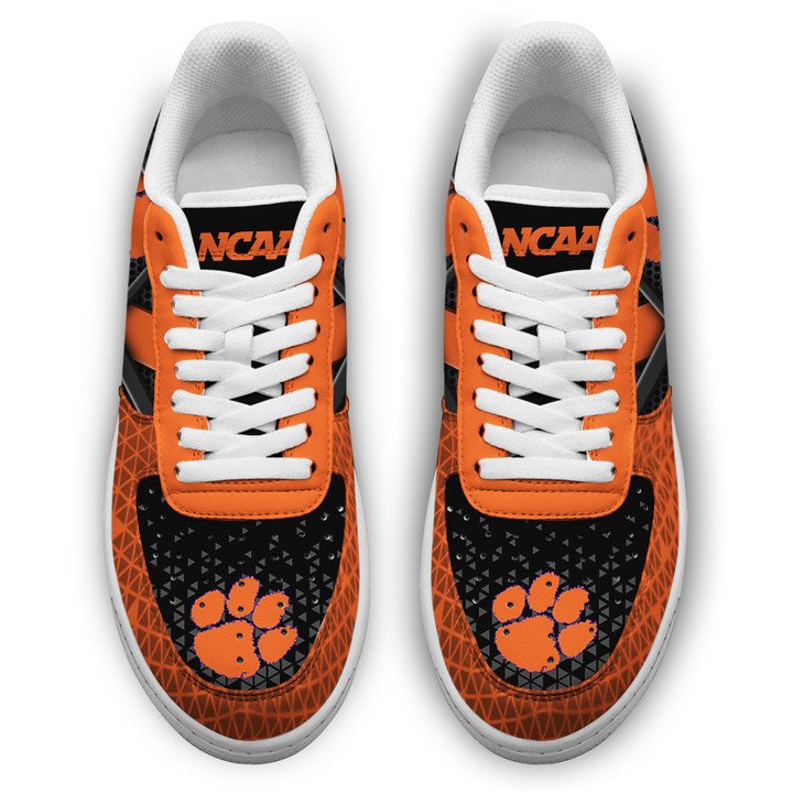Clemson Tigers NCAA Air Force 1 AF1 Sneaker Shoes