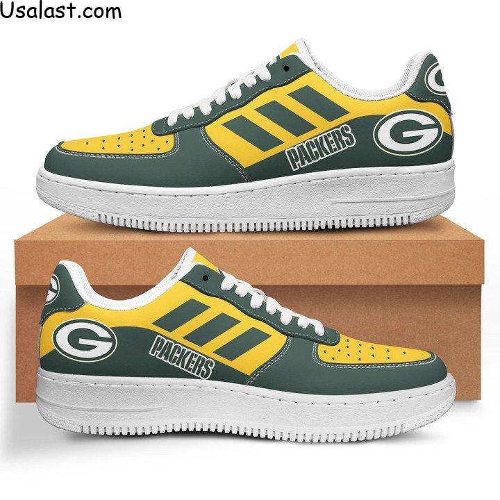 Excellent Green Bay Packers Air Force 1 AF1 Sneaker Shoes