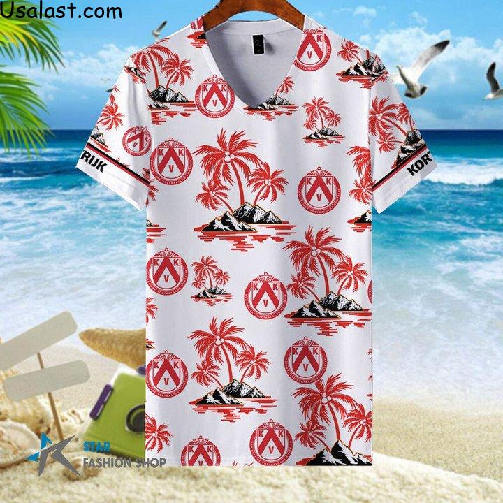 Top Rate K.V. Kortrijk Hawaiian Shirt Beach Short