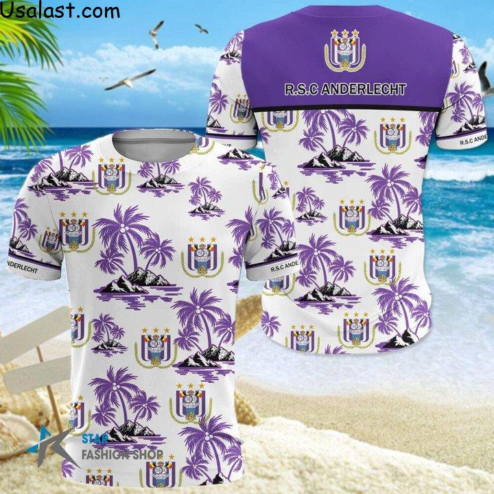 Luxurious R.S.C. Anderlecht Hawaiian Shirt Beach Short