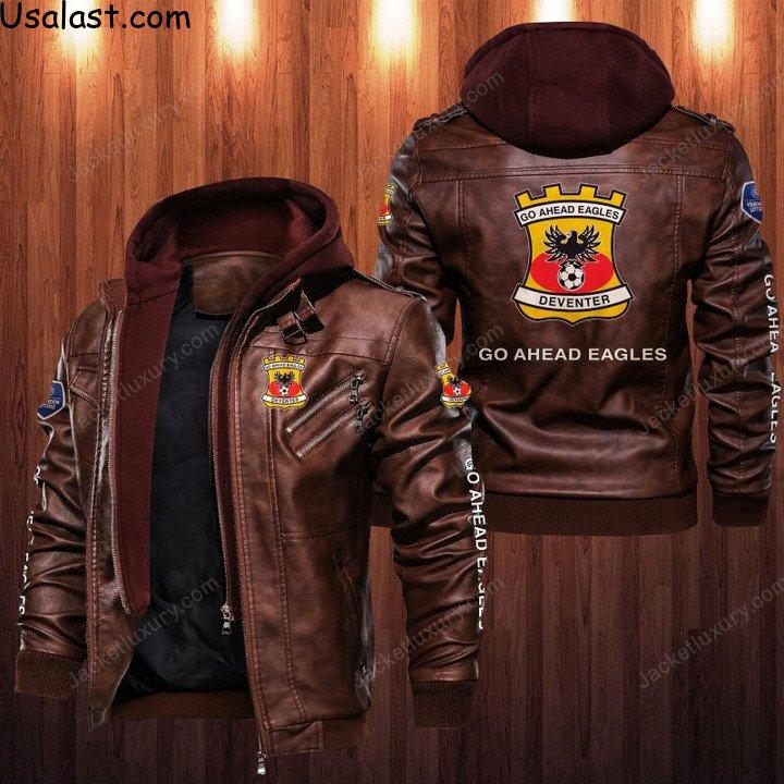 Awesome Go Ahead Eagles FC Leather Jacket