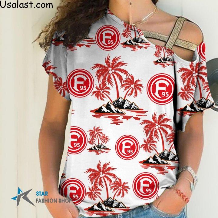 Wholesale Fortuna Düsseldorf Coconut 3D T-Shirt, Hawaiian Shirt, Polo Shirt And Baseball Jersey