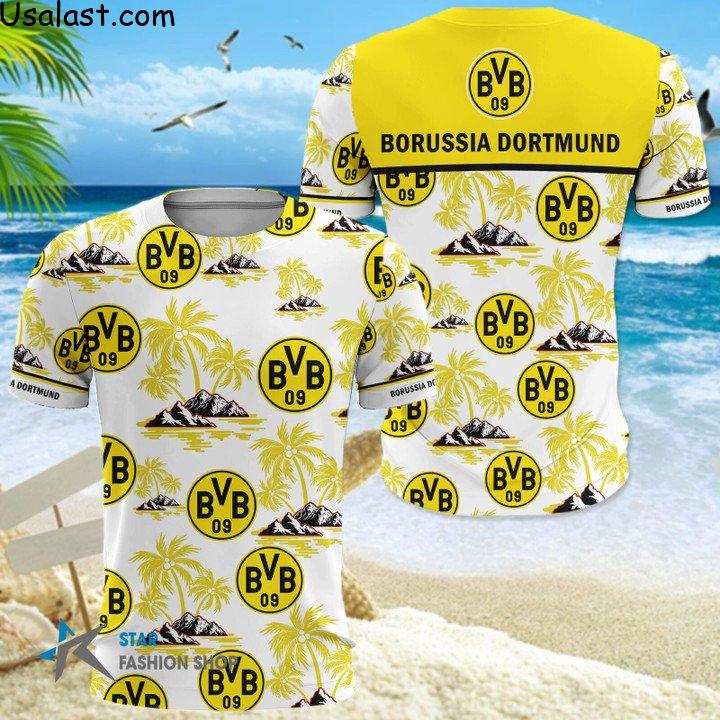 Excellent Borussia Dortmund II Hawaiian Shirt Beach Short