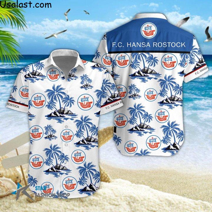 Shopping F.C Hansa Rostock Coconut 3D T-Shirt, Hawaiian Shirt, Polo Shirt And Baseball Jersey
