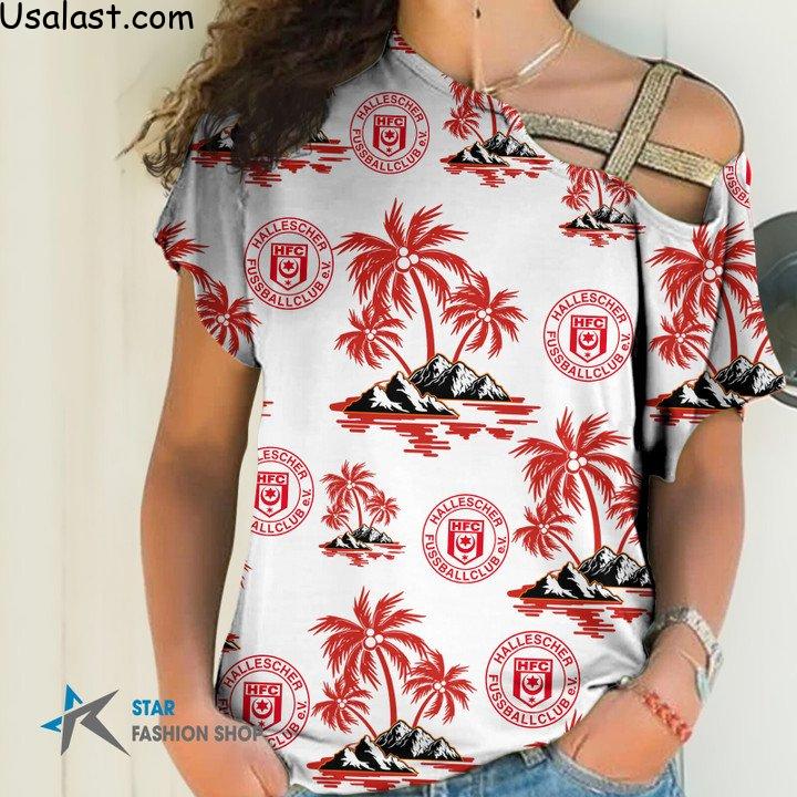 Unique Hallescher FC Hawaiian Shirt Beach Short
