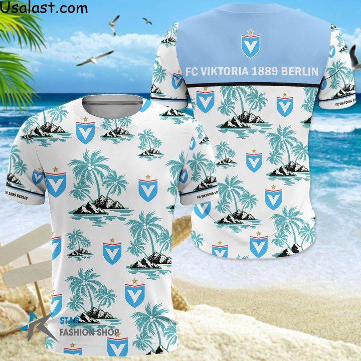 Available FC Viktoria 1889 Berlin Hawaiian Shirt Beach Short