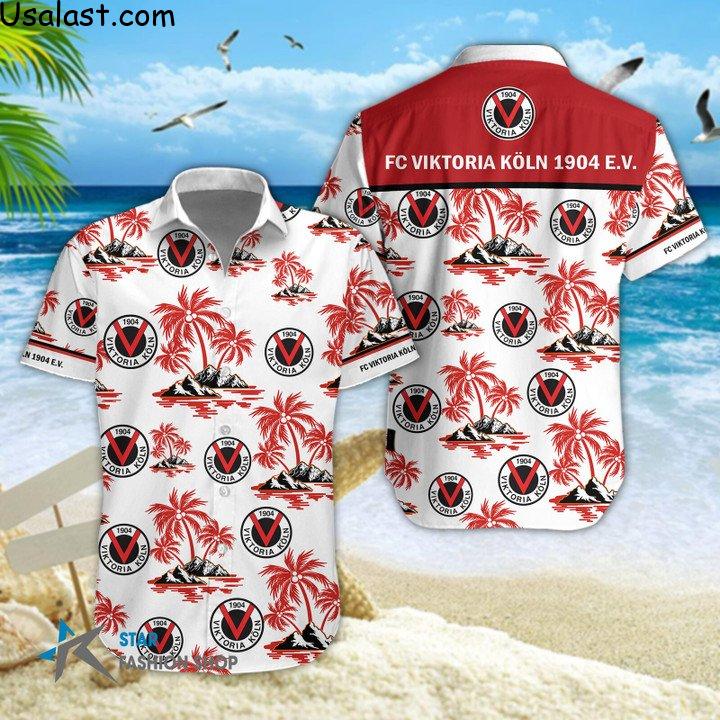 Luxurious FC Viktoria Köln Hawaiian Shirt Beach Short