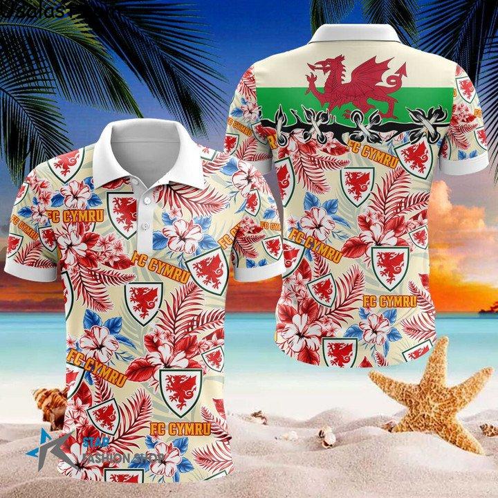 Awesome FA Wales Hawaiian Shirt Beach Short