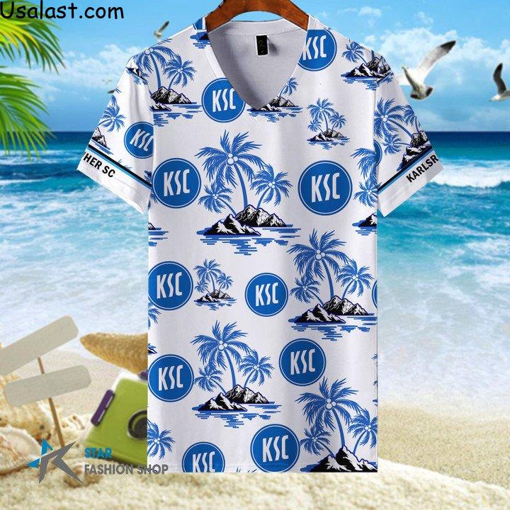 Traditional Karlsruher SC Coconut 3D T-Shirt, Hawaiian Shirt, Polo Shirt And Baseball Jersey