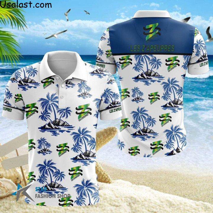 Saleoff Les Z’apeupres Hawaiian Shirt Beach Short Style 2