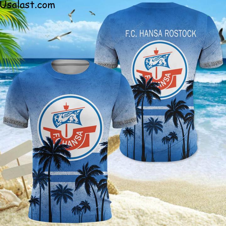 Nice Hansa Rostock Hawaiian Shirt Beach Short