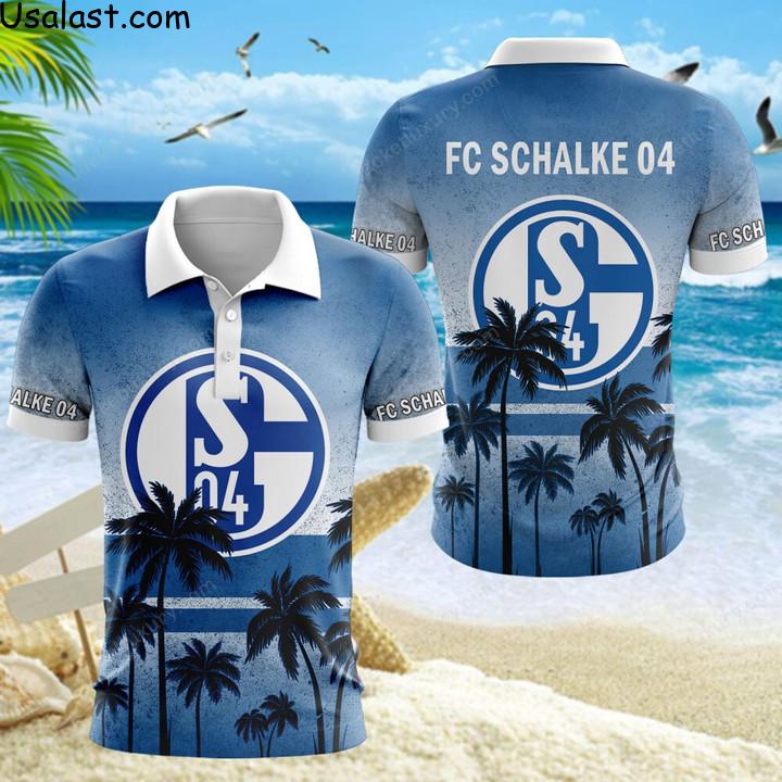 Ultra Hot FC Schalke 04 Hawaiian Shirt Beach Short