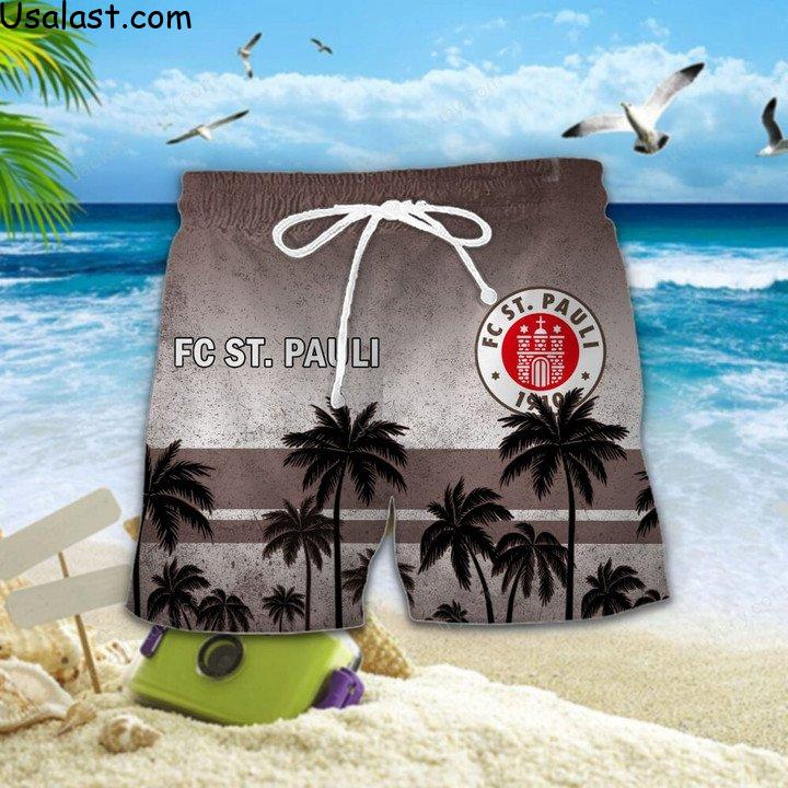 (Big Sale) FC St. Pauli Hawaiian Shirt Beach Short