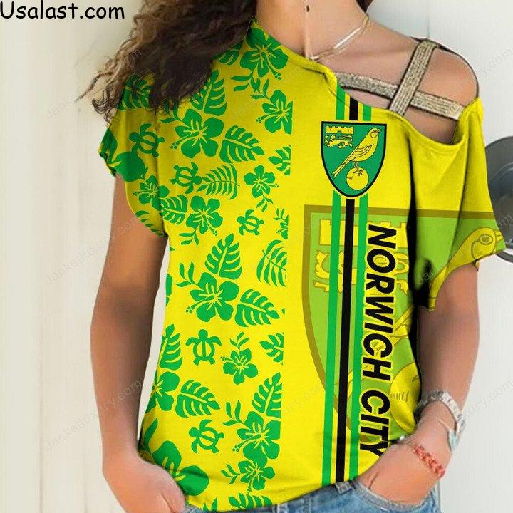 Where To Buy Norwich City Tropical Flower 3D All Over Print Shirt