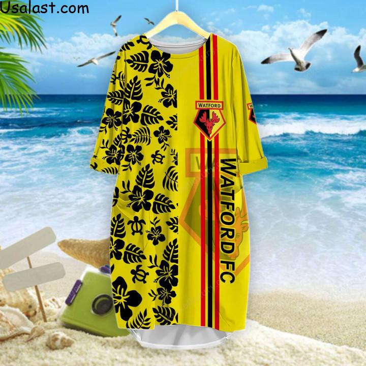 Big Sale Watford Football Club Tropical Flower 3D All Over Print Shirt