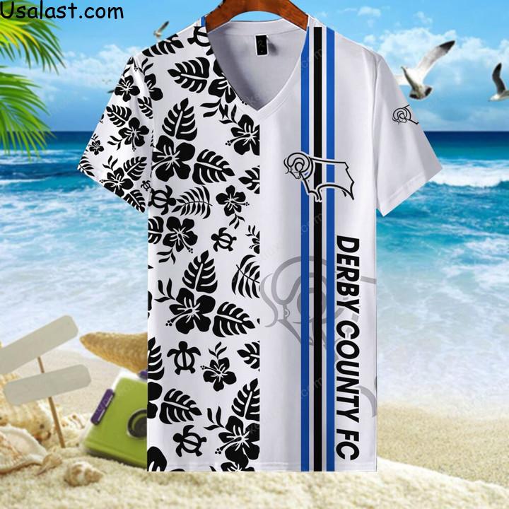 Welcome Derby County F.C Tropical Flower Hawaiian Shirt, Polo Shirt, Baseball Jersey And T-Shirt