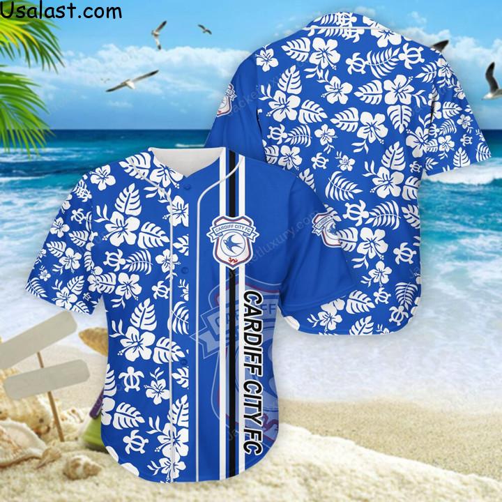 New Trend Cardiff City F.C Tropical Flower 3D All Over Print Shirt