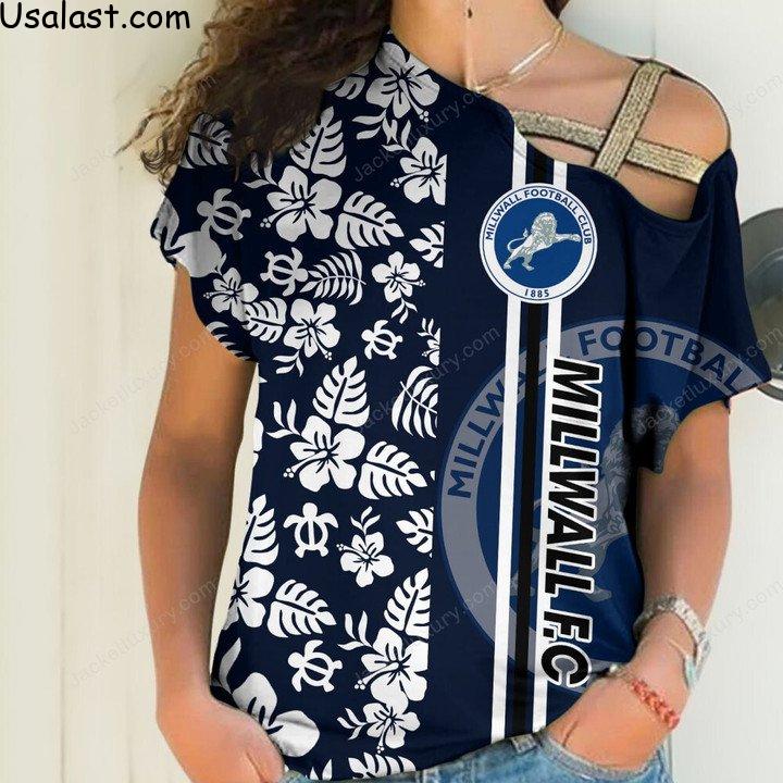 Top Rate Millwall F.C Tropical Flower 3D All Over Print Shirt