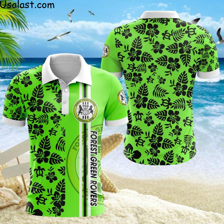 Hot TrendForest Green Rovers F.C Tropical Flower Hawaiian Shirt, Polo Shirt, Baseball Jersey And T-Shirt