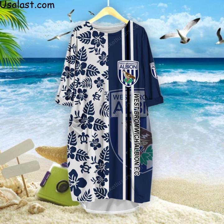 Great West Bromwich Albion Football Club Tropical Flower 3D All Over Print Shirt