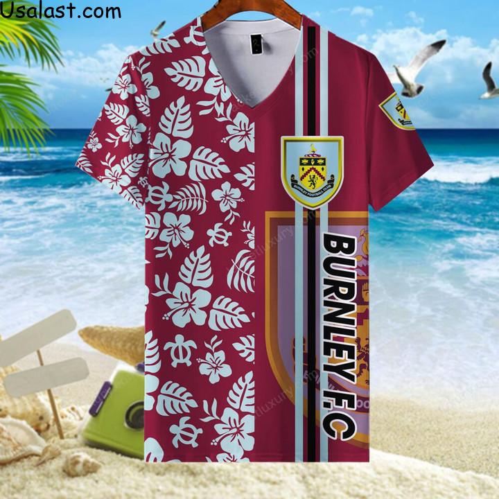 Top Hot Burnley F.C Tropical Flower 3D All Over Print Shirt