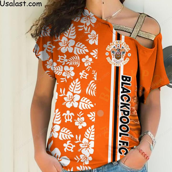 New Fashion Blackpool F.C Tropical Flower 3D All Over Print Shirt
