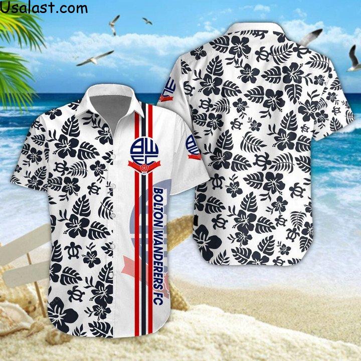 New Taobao Bolton Wanderers Football Club Tropical Flower 3D All Over Print Shirt